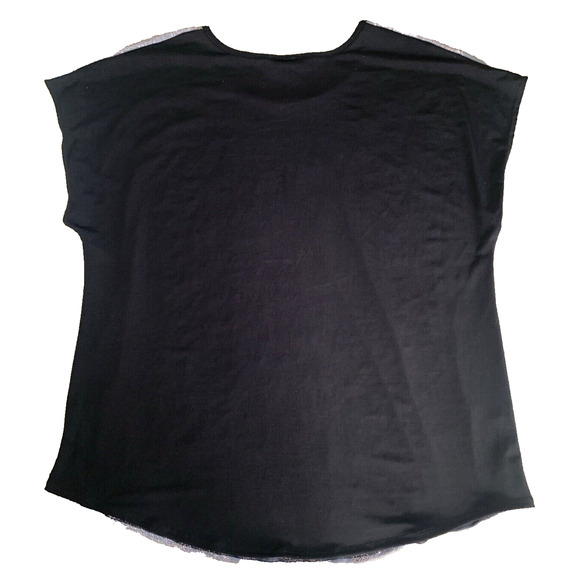 Star Vixen Gold Sparkle Blouse Womens Plus Size 2X BlackBack Pullover Dressy Top - Picture 4 of 9